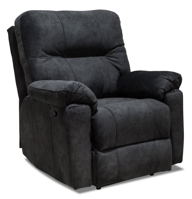 Gybson Polyester Recliner - Graphite