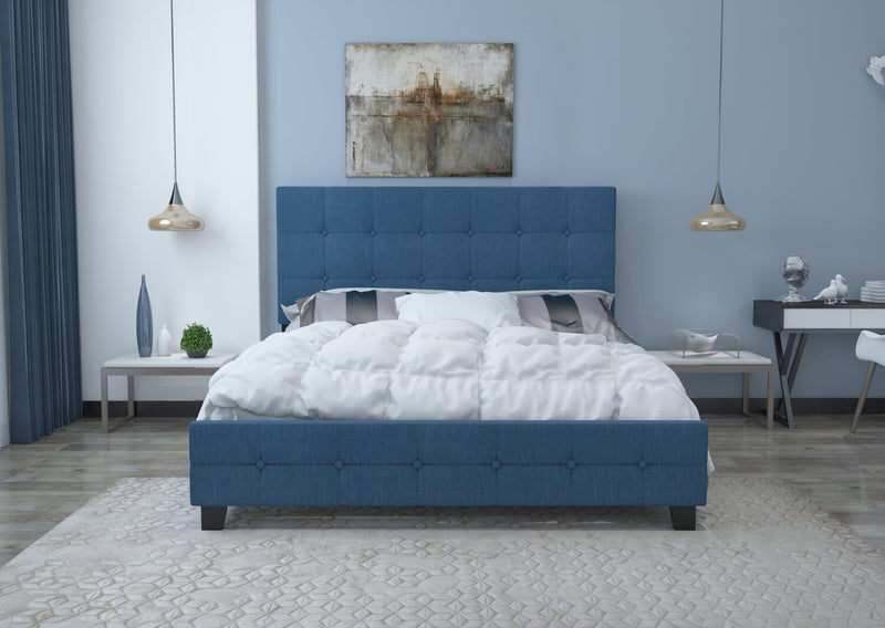 Page King Bed - Blue