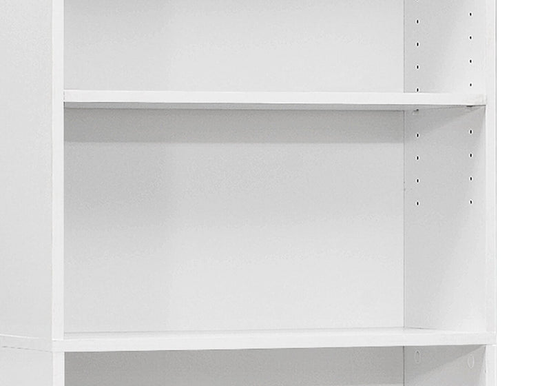 Slade 5-Shelf Bookcase - White