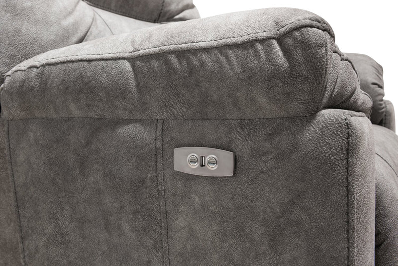 Gybson Polyester Power Recliner - Grey