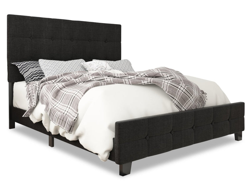 Page Queen Bed - Charcoal