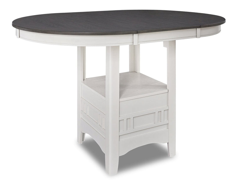 Dena Counter-Height Dining Table - White and Grey