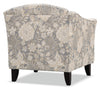 Wynn Linen-Look Fabric Accent Chair - Floral