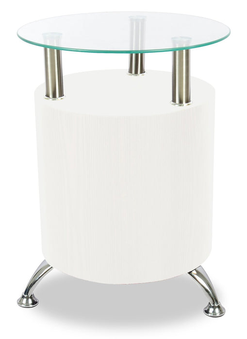 Savon End Table - White
