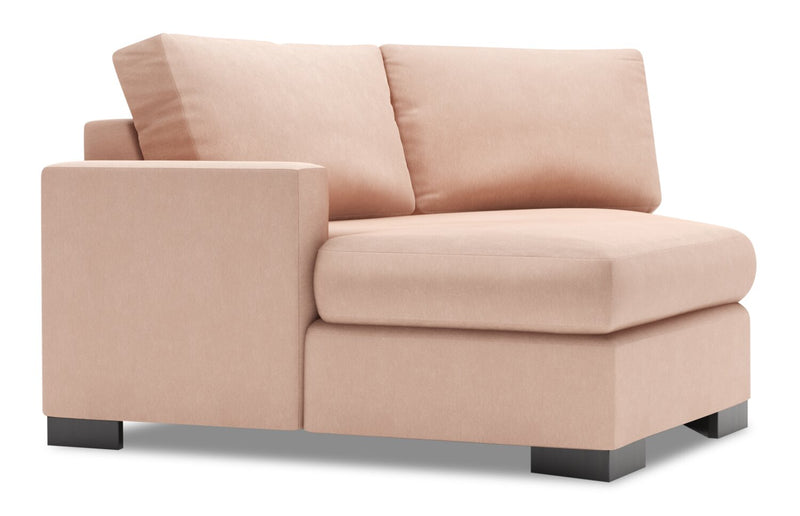 Sofa Lab Track LAF Cuddler - Pax Rose