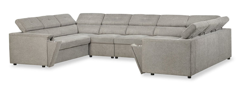 Savvy 5-Piece Linen-Look Sectional