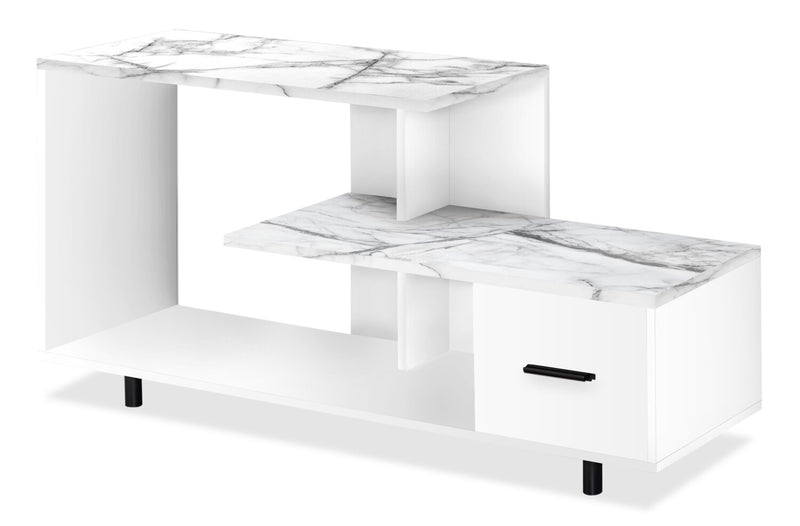 Sara 48” TV Stand - White