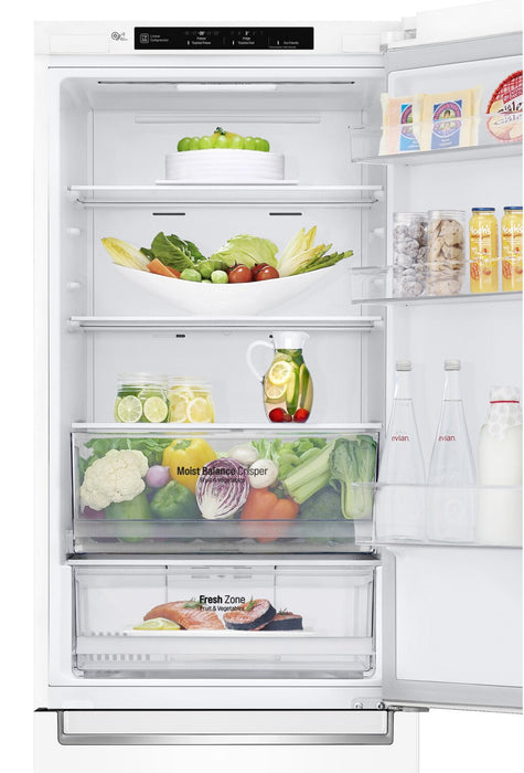 LG 12 Cu. Ft. Counter-Depth Bottom-Freezer Refrigerator - LBNC12231W