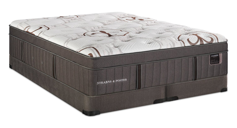 Stearns & Foster Founders Collection Cardiff City Eurotop Low-Profile King Mattress Set