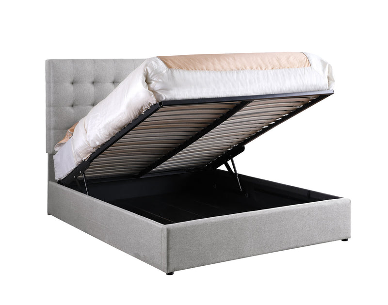 Jace Storage Queen Bed - Taupe