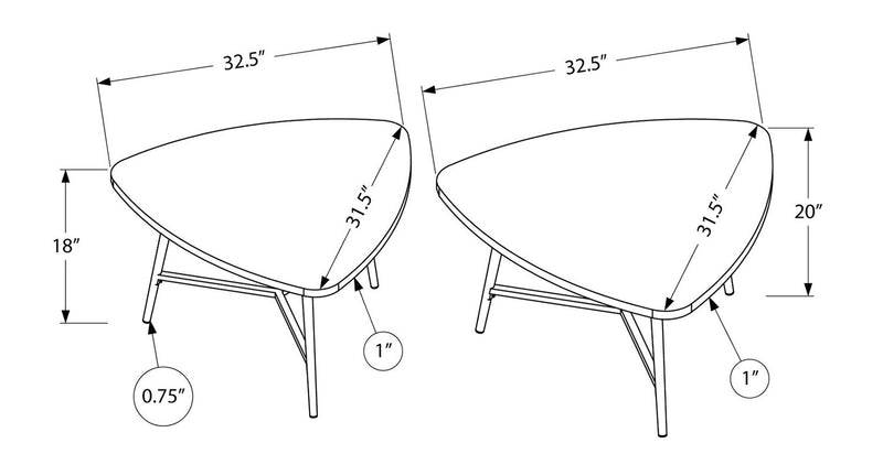 Mason Nesting Coffee Tables - Taupe 