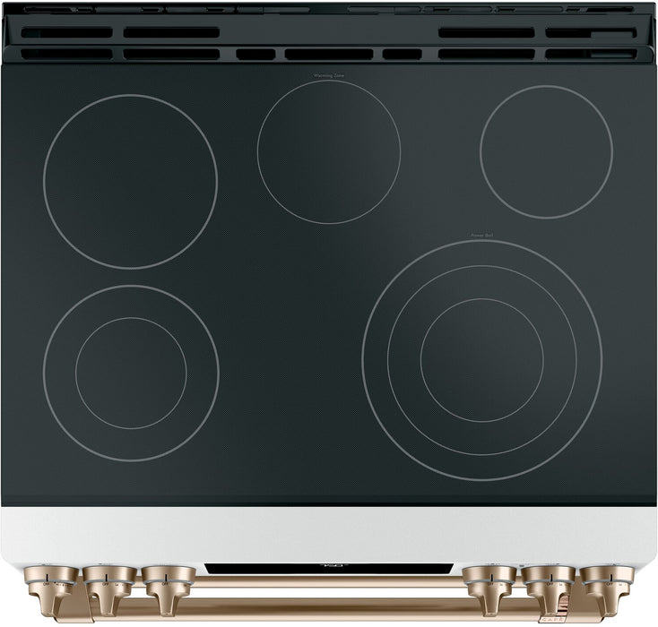 Café 6.7 Cu. Ft. Smart Front-Control Double Oven Electric Range - CES750P4MW2