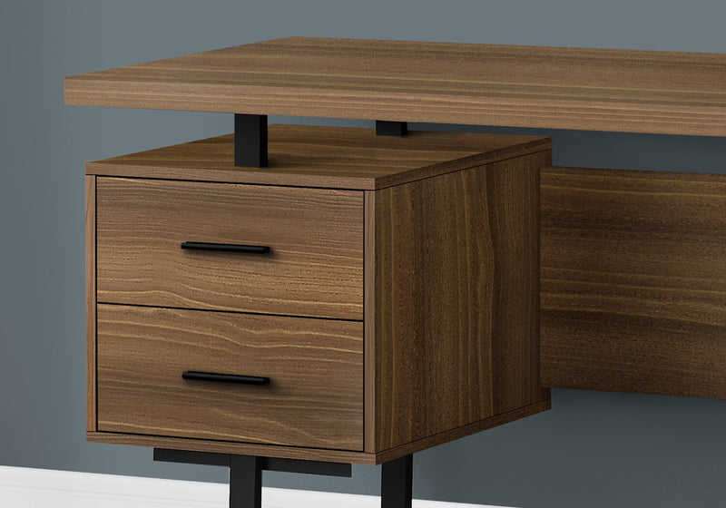 Teagan Reversible Desk - Dark Walnut 
