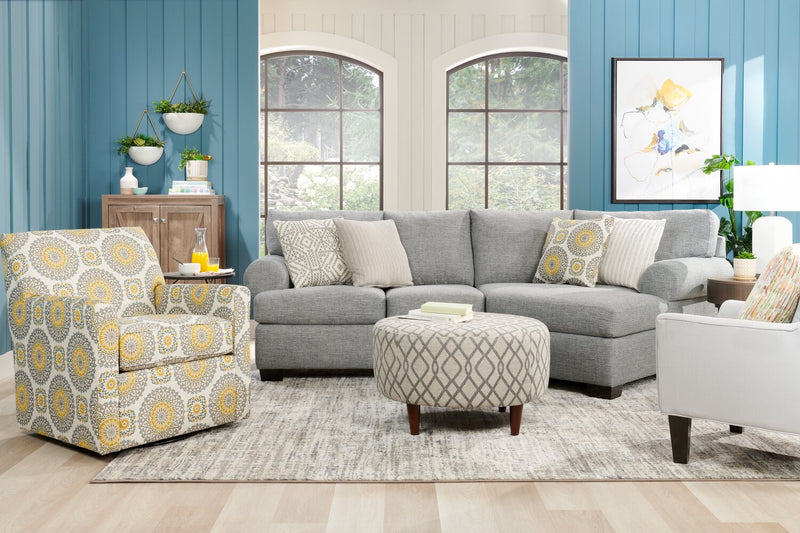 Sofa Lab The Curve Ottoman - Steel