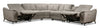 Matrix 6-Piece Power Reclining Sectional - Dove 