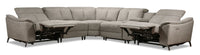 Matrix 6-Piece Power Reclining Sectional - Dove 