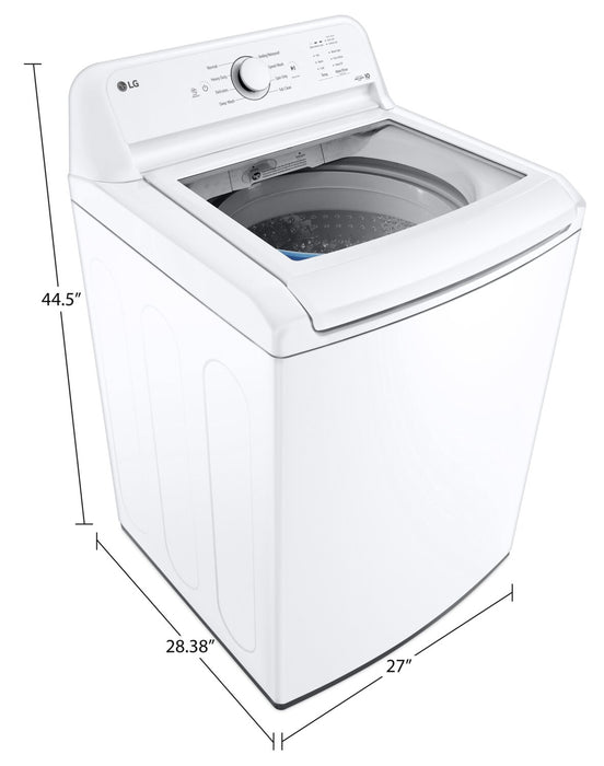 LG 4.8 Cu. Ft. Top-Load Washer with 4-Way Agitator - WT6105CW