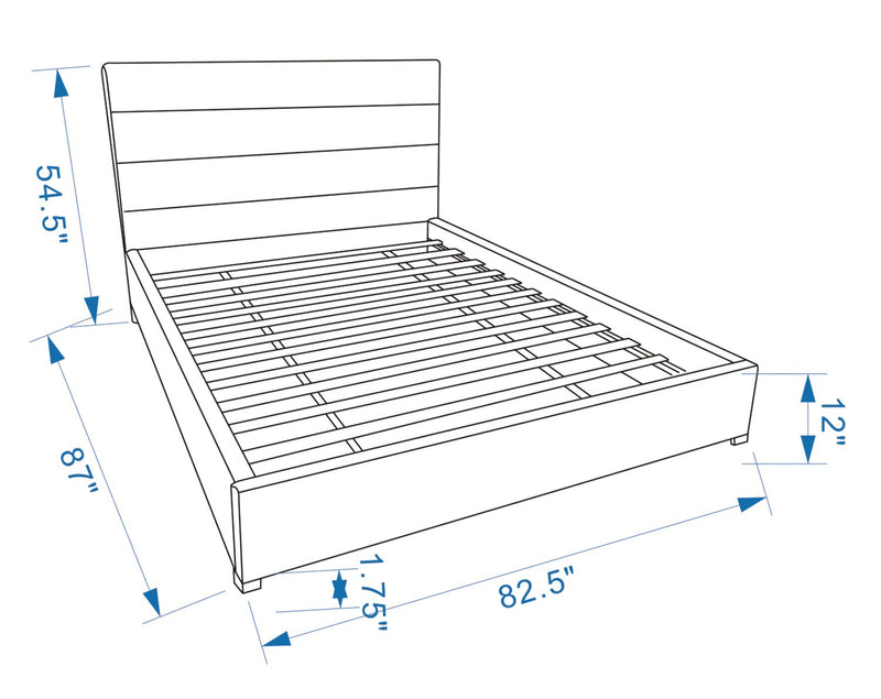 Clay King Platform Bed