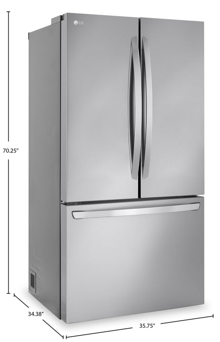 LG 32 Cu. Ft. Smart Standard-Depth MAX™ French-Door Refrigerator - LRFLS3206S