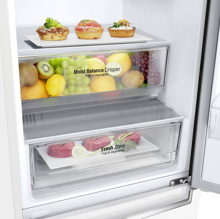 LG 12 Cu. Ft. Counter-Depth Bottom-Freezer Refrigerator - LBNC12231W