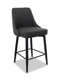 Eden Counter-Height Stool with Linen-Look Fabric, 25