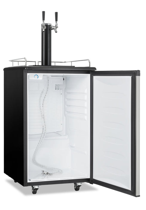 Danby 5.4 Cu. Ft. Dual-Tap Kegerator - DKC054A1BSL2DB