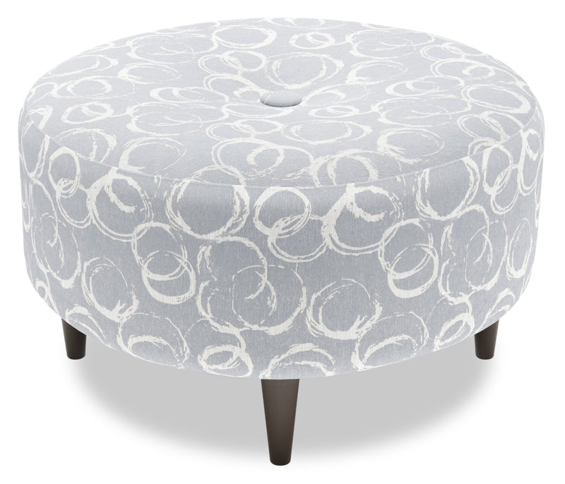 Sofa Lab The Curve Ottoman - Alloy