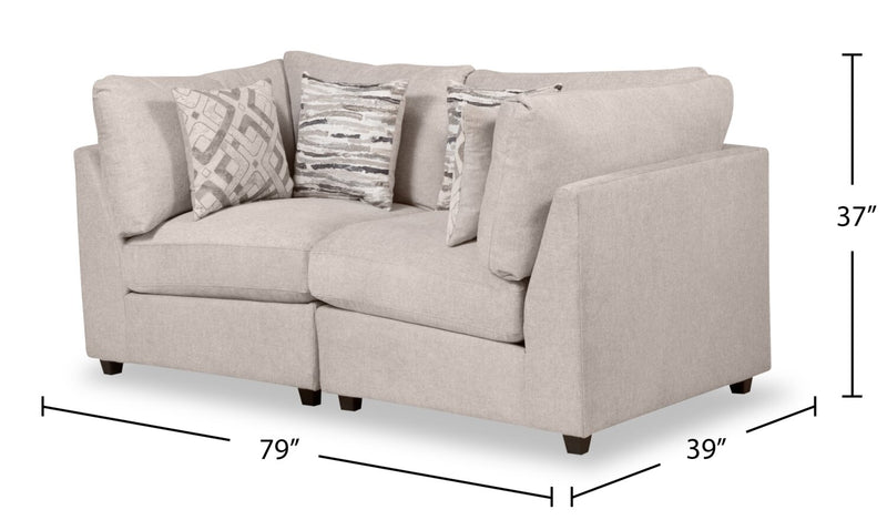 Evolve Loveseat - Grey