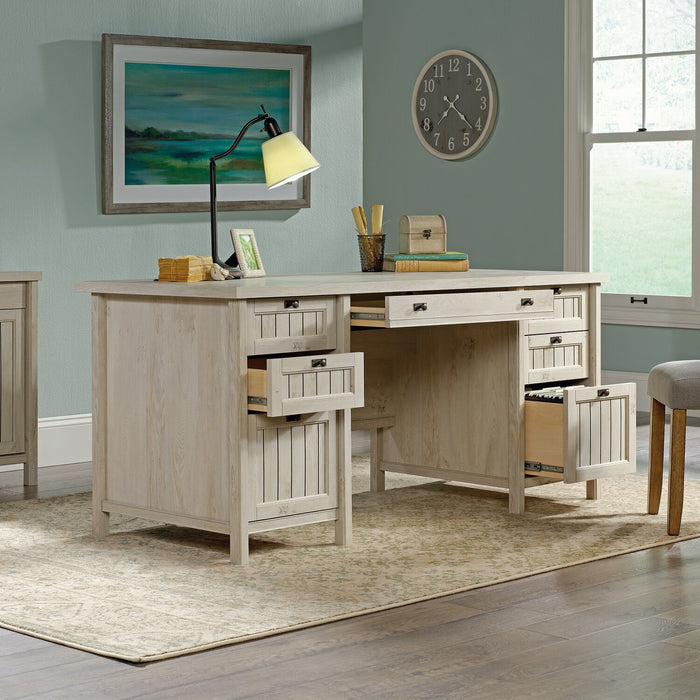 Costa Executive Desk - Chalked Chestnut