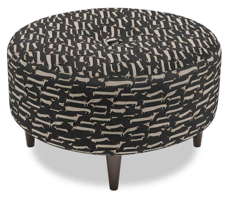 Sofa Lab The Curve Ottoman - Peppercorn