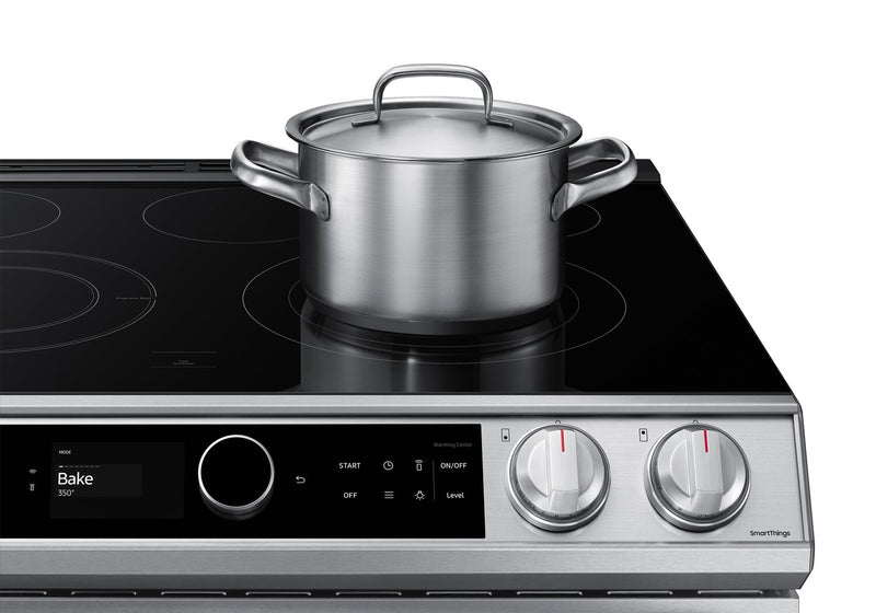 Samsung BESPOKE 6.3 Cu. Ft. Slide-In Electric Range with True Convection – NE63T8711SS/AC