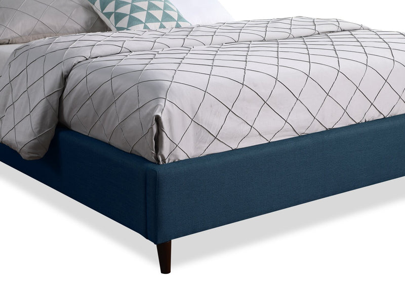 Rain Queen Platform Bed - Blue