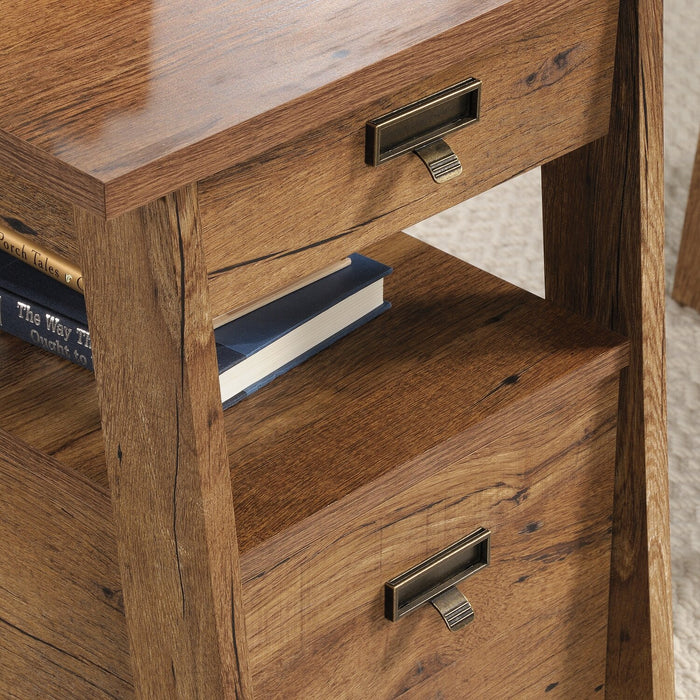 Kyree Executive Desk - Vintage Oak 