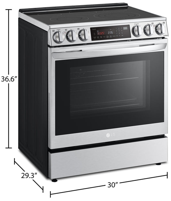 LG 6.3 Cu. Ft. Front-Control Electric Range with Air Fry - LSEL6335F