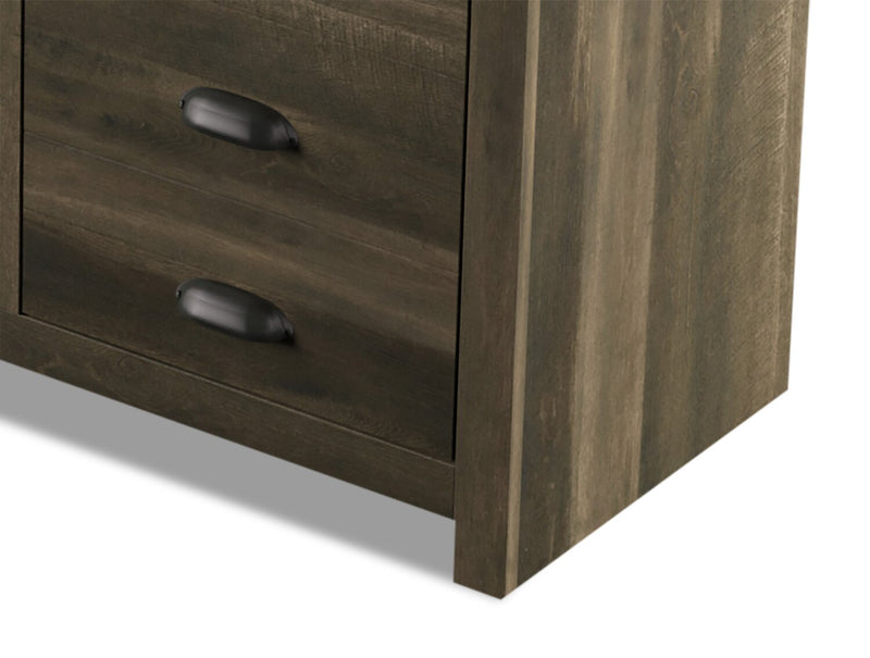 Haven 64\" TV Stand with Log Firebox