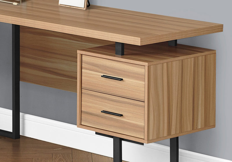 Marnie Reversible L-Shaped Corner Desk - Light Brown