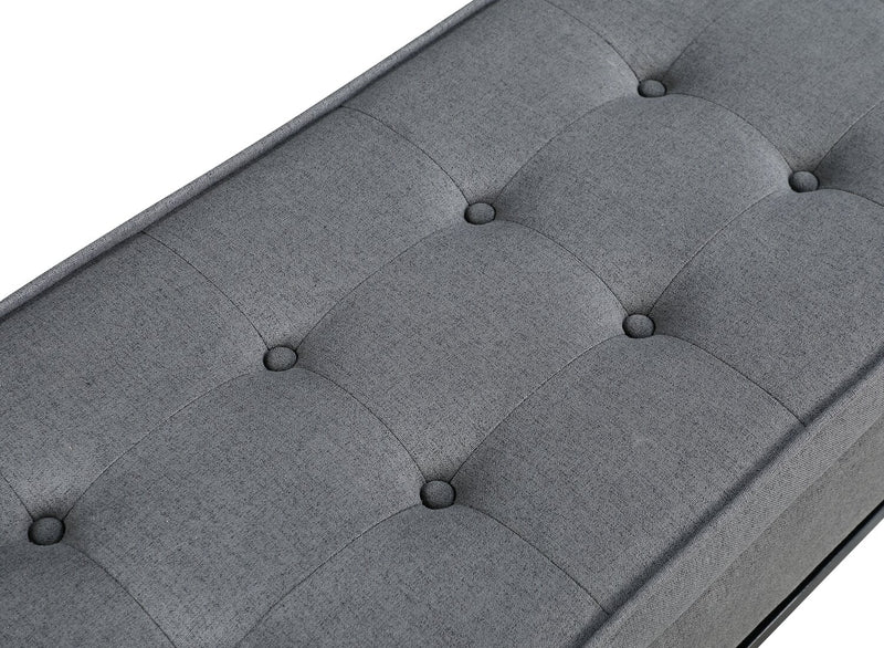 Ryan Storage Bench - Dark Grey