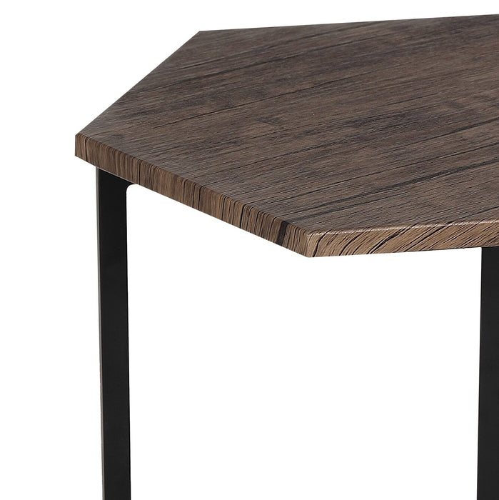 Cleo Chairside Table - Brown  