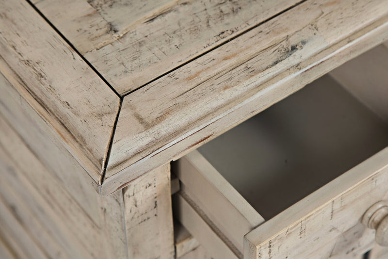 Rocco Cream Chairside Table