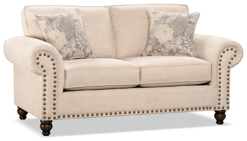 Wynn Chenille Loveseat - Linen