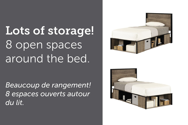 Everley Twin Storage Bed