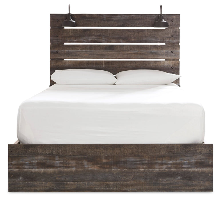 Abby Queen Side Storage Bed - Brown
