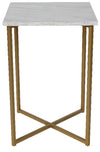 Mia Faux Marble Chairside Table  