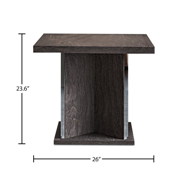 Mara End Table - Grey Birch  