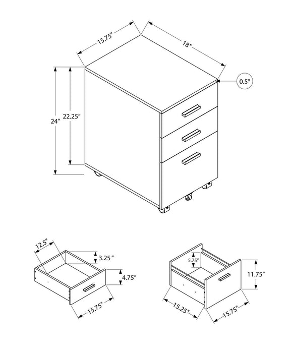 Clayton Filing Cabinet - White