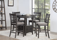 Dena 5pc Counter-Height Dining Set with Table & Chairs, 42-60