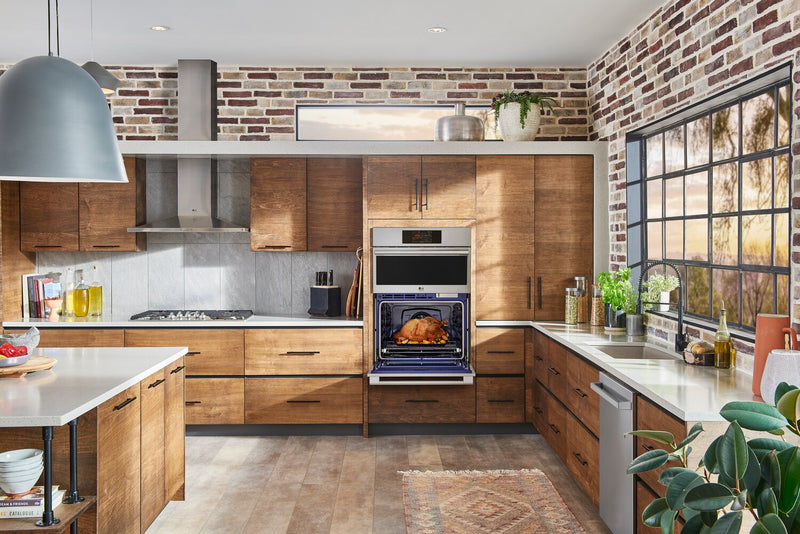 LG STUDIO 6.4 Cu. Ft. InstaView® Double Wall Oven - WCES6428F