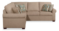 Scott Living Haven 2-Piece Right-Facing Chenille Fabric Sectional - Taupe 
