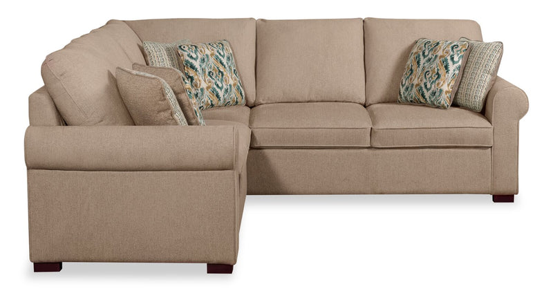 Haven 2-Piece Right-Facing Chenille Sectional - Taupe