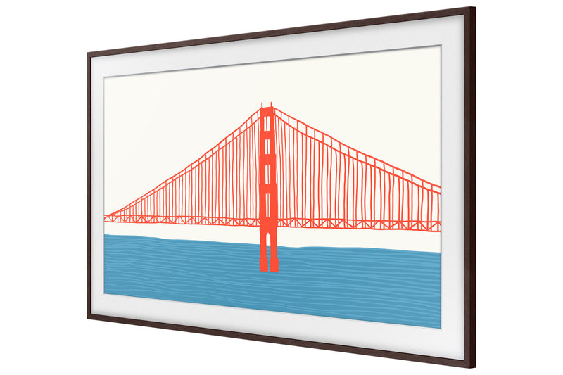 Samsung Customizable Bezel for 2021 43\" The Frame TV - Modern Brown